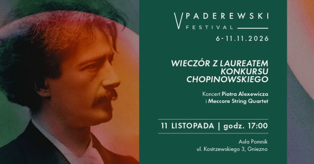 Piotr Alexewicz i Meccore String Quartet wystąpią 11 listopada 2026 roku o godz. 17 w Auli I LO w Gnieźnie. Koncert zaplanowano z okazji Święta Niepodległości.